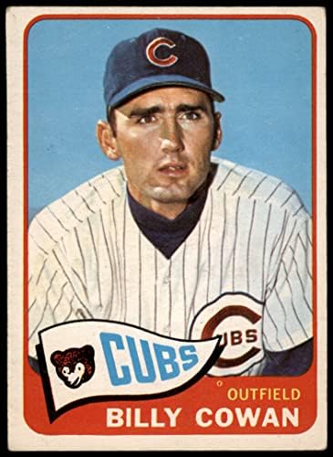 1965 Topps 186 Били Коуен Чикаго Къбс (Бейзболна картичка) ДОБРИ Къбс