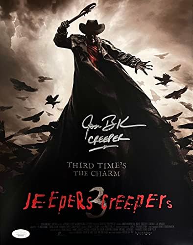 Джонатан Брек с автограф и надпис 11x14 снимка Jeepers Creepers 3 JSA