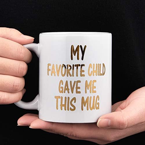 Любимите ми дете ми подари Тази Забавна кафеена чаша Новост Подаръци за Деня на майката Подаръци за Деня на бащата Подарък