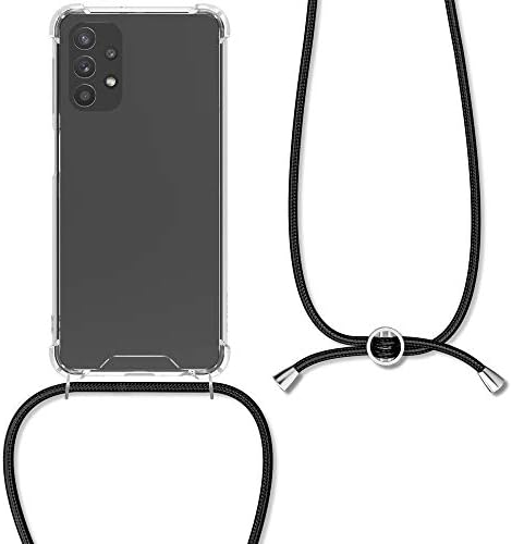 Калъф kwmobile през рамо, Съвместим с Samsung Galaxy A32 5G Case - Прозрачен калъф за телефон от TPU с каишка на съвсем