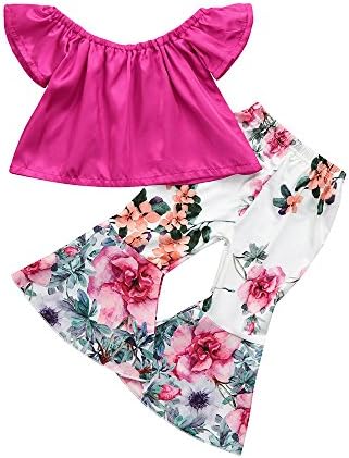 AnFeng/Панталони с открити рамене, Потник за момичета от 2 теми + Обикновен Комплект дрехи за деца с цветен Модел, Великденски