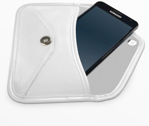 Калъф BoxWave за LG Aristo (Case by BoxWave) - Луксозни Кожена чанта-месинджър, Дизайн своята практика-плик от изкуствена