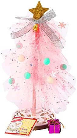 LOWFI Коледна Украса Окото Светещо Коледно Дърво САМ Материал Осъществяване на Детски Образователни Играчки за Подарък Розов