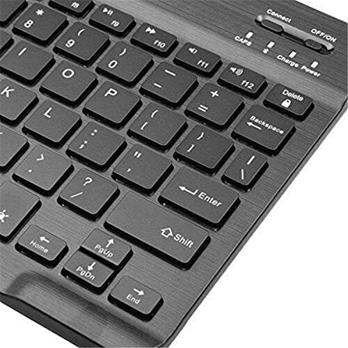 Клавиатура BoxWave е Съвместима с детски таблета Y10 YosaToo Android 11 (10 инча) (клавиатура от BoxWave) - Клавиатура SlimKeys Bluetooth - с подсветка, преносима клавиатура с удобен подсветка ?