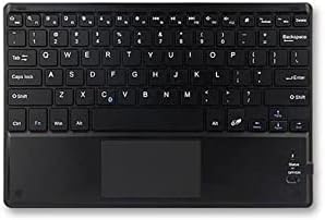 Клавиатурата на BoxWave, съвместима с Samsung Galaxy Z Fold 4 (Клавиатура от BoxWave) - Bluetooth клавиатура SlimKeys с трекпадом, Преносима клавиатура с трекпадом за Samsung Galaxy Z Fold 4 - Jet Black
