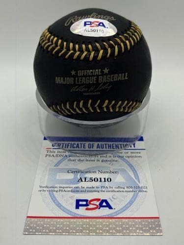 Пийт Роуз Подписа Автограф Официален Представител на MLB Black & Gold Дантела Baseball PSA DNA * 10 Бейзболни топки с автографи