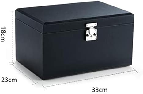 Кутия за съхранение на бижута SDFGH Princess в Европейски Стил с ключалка, Ковчег за бижута с Голям капацитет (Цвят: