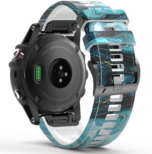 DJDLFA 26-22 мм Силикон быстросъемный каишка за часовник Garmin Fenix 7 7X6 6X Pro 5X5 Plus 3 HR MK2 Easyfit Смарт часовник на китката Correa (Цвят: за I, Размер: 22 мм Fenix 7)